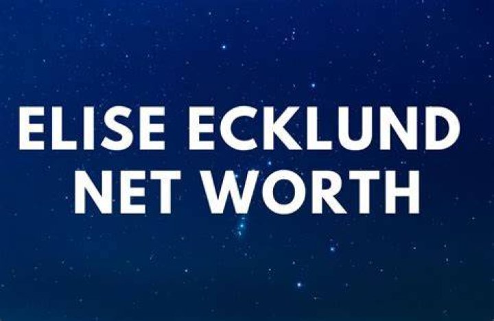 Elise Ecklund Net Worth