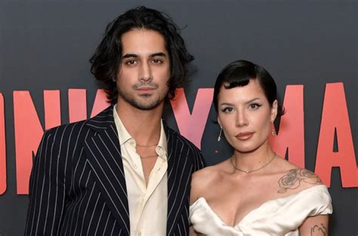 (l-r): Avan Jogia and Miley Cyrus at separate events,
